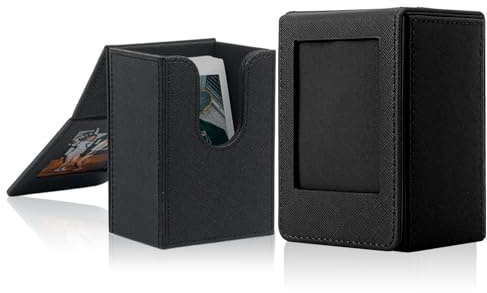 Ebksqs Boîte de Rangement Photo pour Instax Mini – Étui de Stockage 3 Pouces Noir, Compatible avec Fujifilm Instax Mini Film (54x86mm)