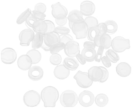 ULTECHNOVO 50 Stück Transparente Silikon Ohrclip Polster mit Rutschfestem Flexiblem Design für Schmerzfreien Täglichen Aktivitäten und Besonderen Anlässen