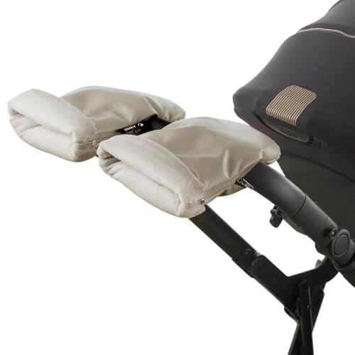 Jané Kinderwagen Handwärmer Winter, Universal mit Reißverschluss, Fleece-Innenfutter, Wind- und Kälteschutz,