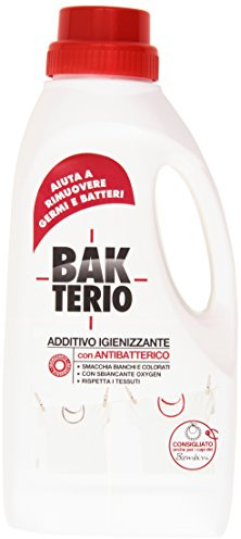 Bakterio - Additivo Igienizzante, per bucato a mano e in lavatrice, con Antibatterico - 1000 ml - [confezione da 6]