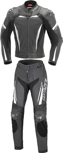 Büse Imola 2-Teiler Damen Motorrad Lederkombi, schwarz/weiß, 38