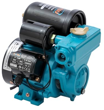 KATSU Tools Mini Water Booster Pump 100W, Auto Stop Start Automatic Pressure Control Self Priming Suitable for Home and Garden Water Taps 151441