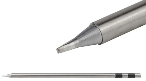 QUICK Panne à souder longue durée en forme de burin droit 1,2 mm de large pour station de soudure Quick TS1200