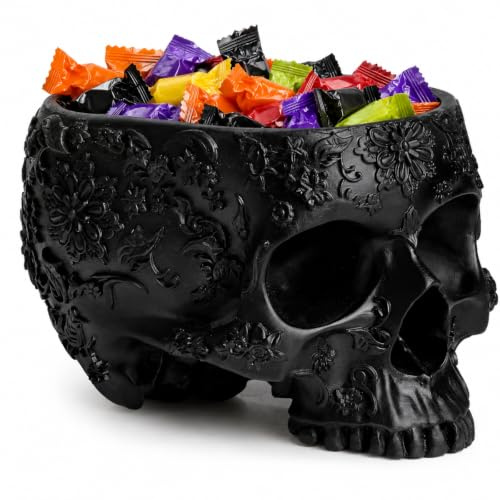 Gute Maceta para plantas de cráneo (15,24 cm de alto, poliresina, para suculentas, plantas de interior y flores, maceta moderna, decoración del hogar, decoración de calavera