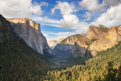 Haeran River Malerei Schöne Landschaft Im Yosemite Nationalpark Usa Color Talk Malen Nach Zahlen DIY Einzigartiges Leinwand Ölgemälde Kit Digitale Malerei