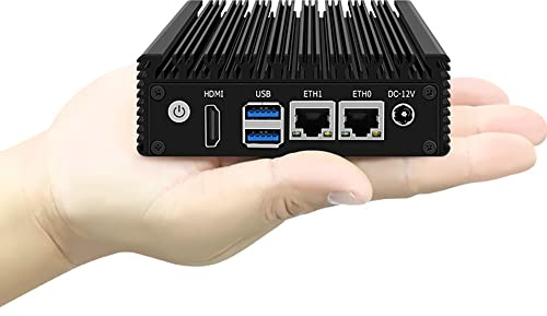 X86-P1N3050/N3160/N3700 Mini Router Low Power Consumption Quad Core Four Threads Fanless (N3050, 8G memory/128G hard disk)