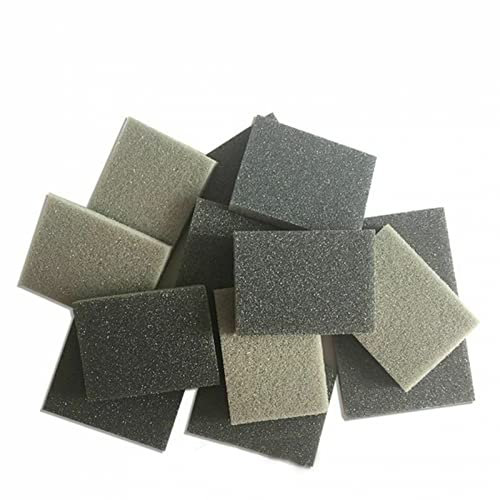 10St Schleifschwamm aus Weichem Schaumstoff-Schleifschwamm Schaumstoff Schleifpapier Nass-Trocken-Karosserie-Schaumstoff-Schleifblock Schwammpads,30mmx40mm,Schwämme,Körnung 800-1000, zum Polieren,DIY