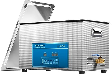 SWAREY Professioneller Ultraschallgeräte 30L Industrieller Ultraschallreinigungsgerät mit Heizung und Digitalem Timer 600W 40 KHz Ultraschallreiniger für Brillen Werkzeuge Teile Metallinstrumente