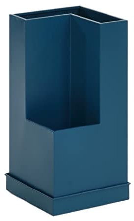 Schirmständer Kreativer 2-lagiger Schirmständer Mit Abnehmbarer Tropfschale, Moderner Schirmständer Aus Metall Für Den Regenschirmhalter Im Eingangsbereich Regenschirmständer Modern (Color : Blu, SI
