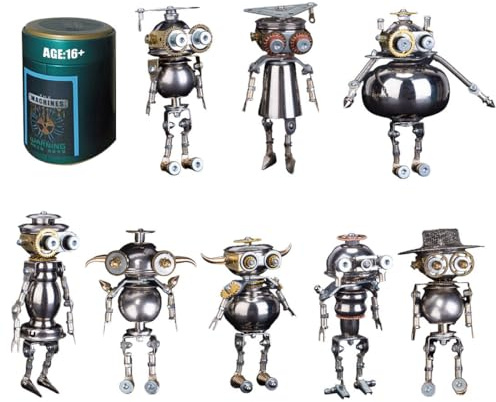 NUGEN 3D Metall Puzzles für Erwachsene: 8 in 1 Interstellar Cultural Exchange Alien Metall Modell Kits, 3D Metall Puzzle Mechanische Alien Modell Kit, Kreatives Ornament für Erwachsene (1200+PCS)