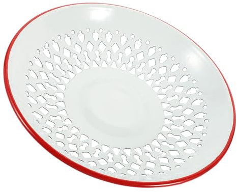 Garneck Spülbecken Sieb Und Abtropfkorb Aus Emaille Mit Engmaschigem Netz Für Obst Gemüse Und Snacks Hautfreundlich Und Langlebig