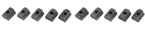 Garosa 10 Stück T-Nutensteine aus Kohlenstoffstahl, Güteklasse 8,8, M6-Gewinde, Schwarze Oxid für T-Nuten-Aluminiumprofile – Verbindungsstücke für andere Teile