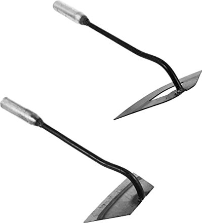 CIYODO 2pezzi Zappe Da Giardinaggio Acciaio Strumenti Manuali Per Diserbo Hoes Portatili e Leggeri Per Giardino e Agricole