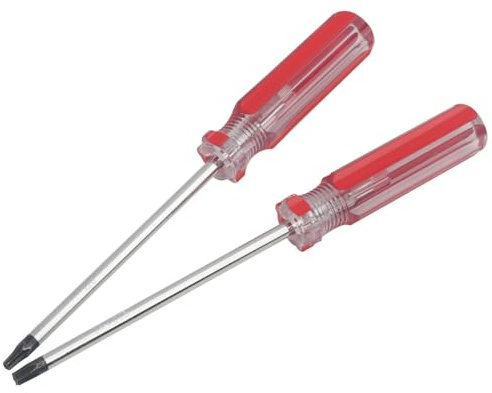 T20 T25 Torx-Sicherheits-Schraubendreher, magnetische Spitze, rutschfester Griff, 175 mm langer Torx-Sternschraubendreher mit Loch