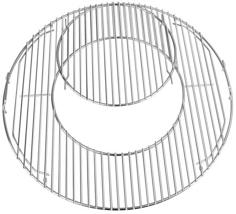 GLARETEX Rejilla de cocción redonda para Weber 8835, piezas de repuesto de parrilla de acero inoxidable para parrillas de carbón Weber de 57 cm, hervidor original, hervidor Bar-B-Kettle, Master-Touch,