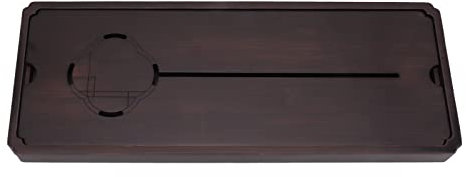 Caja de Bandeja de Té Chino Gongfu, Mesa de Té de Drenaje de Almacenamiento de Agua, Bandeja Decorativa Simple de Madera para Servir Té en el Hogar y la Oficina (L)