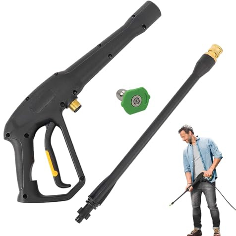 Boquilla De Alta Presión - Cabezal Rociador de Conexión Rápida,Boquilla Ergonómica De Alta Presión 140 Bar Para Piscina, Exteriores, Jardín, Construcción, Baño Y Lavado De