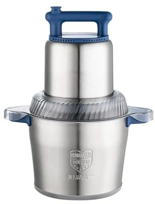Picadora de carne profesional 6 l, acero inoxidable grado industrial, motor 1200 W con 2 velocidades ajustables