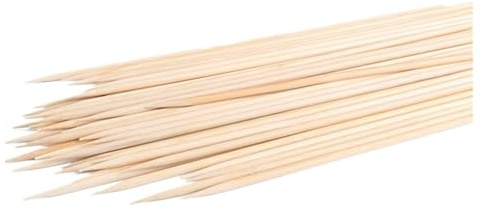 PFCFPNMTGV Lot de 100 brochettes en bois bambou for barbecue, 20 for 50 cm, jetables, for viande, fête, accessoires Accessoires pour barbecue(40CM x 5mm 100pcs)
