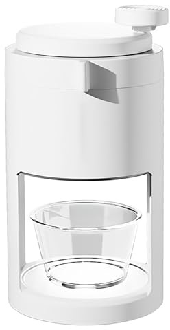 ANKROYU Shaved Ice Machine Handheld Portable Manual Ice Crusher Multi Functional Compact Ice for Home Business Commercial Use Plastic 550g