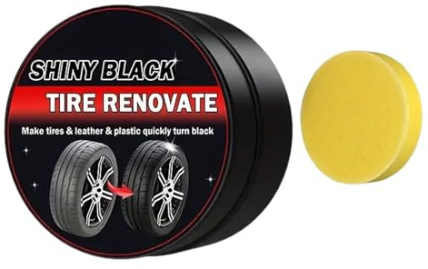 ETUCYNG Crème De Conditionnement pour Cuir De L'Intérieur De La Voiture - Rénovateur pour Tableau de Bord,Produit De Polissage Intérieur Voiture avec Éponge - pour Les Pneus Les Sièges Le Tableau de