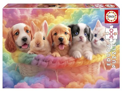 Educa - Puzzle de 300 pièces pour Enfants | Basket Friends | Dimensions : 40 x 28 cm | Recommandé pour Les Enfants de 6 à 8 Ans (20494)