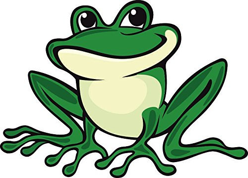 U24 Autocollant pour voiture Motif grenouille n° 6 Contours découpés