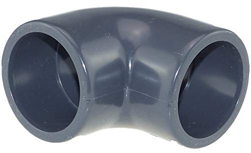 PVC Winkel 90 Grad Klebmuffe beidseitig 50 mm