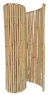 poppe-portal Bambuszaun Rollzaun Bambusmatte Gartenzaun Heckenzaun Lattenzaun (Bambusrollzaun, 43/47mm 180cm H x 180cm B)