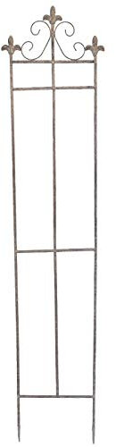 La Grande Prairie Treillage Jardin Fer Fleur de Lys 28x128cm