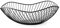 HvxMot Bol de Fruits, 1 Pièce Corbeille de Fruits, Panier de Fruit, Corbeille à Fruits en Métal, Soudé à la Main, Antidérapant, Forte Capacité Portante, pour Fruits, Légumes, Divers, Décoration (Noir)