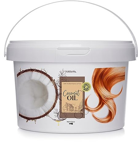 Olio di Cocco Capelli 2500 ml Capelli Crespi, Secchi, Danneggiati. Maschera Capelli Ristrutturante. Termoprotettore Capelli. Olio Ristrutturante