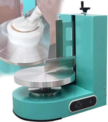 Cake Icing Machine Portable Adjustable Cake Decorating Smoothing Tool - Automatic Cake Coating Smoother & Scraping Machine - Ideal for Baking & Birthdays