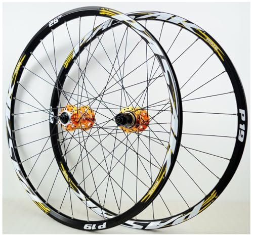 LPYDWZ MTB Radrennradsatz 26/27,5/29 Zoll, Doppelwandige Aluminiumlegierung Scheibenbremse Hybrid/Mountain for 7-12 Gang Kassette Schwungrad 2150g(A,27.5 inch)