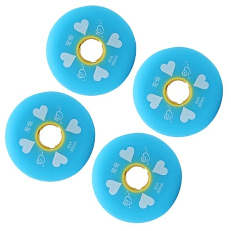 WHAMVOX 4stücke Gummi Inline Ersatz Räder Indoor Roller Skating Tragen-wider Räder