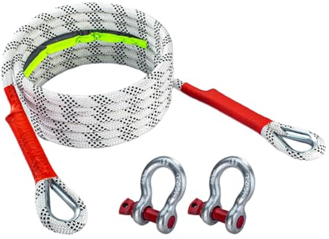 Nylon-Bergungsseil, kinetisches Bergungs-Abschleppseil | Abschleppgurt Anhängerseil mit hoher Festigkeit | Bergungsseile für Autos, SUVs, LKWs, Graben, Sumpf, vergrabene Reifen, ab