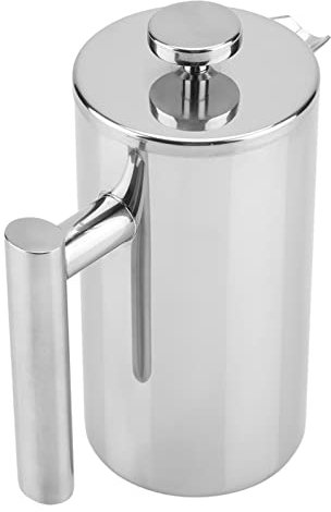 ZJchao French Press Coffee Maker, French Press with Filter Double Walled Coffee Presses Stainless Steel Coffee Maker French Press Tea Pot Maker for Kitchen Cafe Travel Camping (800ML) (1000ML)
