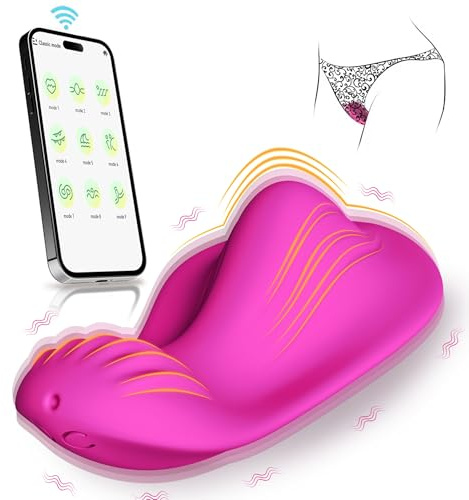 Vibratore indossabile con giocattoli sessuali per coppie remote, mini vibratori di mutanze con 9 vibrazioni forti e novità di controllo APP a lunga distanza, giocattoli sessuali femminili strumenti
