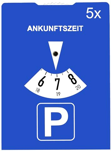 Parkscheiben StVO-konform mit Benzinrechner – Robuste Parkuhr aus Karton | Kompakt 15x11 cm | Umweltfreundlich & langlebig | Für Auto, Wohnmobil & LKW | Made in Germany (5)