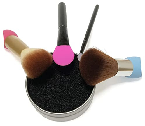 VICASKY Makeup Brush Cleaning Sponge Set Quick Dry Cleaning Box Makeup Supplies