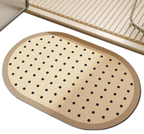 Xijobido Tappetini Per Bagno | Tappeto Antiscivolo per Pavimento Doccia | Base in Diatomee Assorbente con Asciugatura Rapida Lavabile per Cucina Bagno Lavanderia Appartamento Ospiti