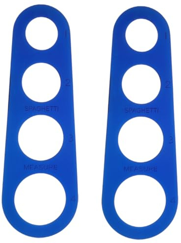 CLISPEED 2 pièces Doseur Spaghetti Acier Inoxydable pour Mesure Portions Pâtes Compact et Léger Ustensile Cuisine Inox Pratique pour Contrôle Quantité Spaghettis