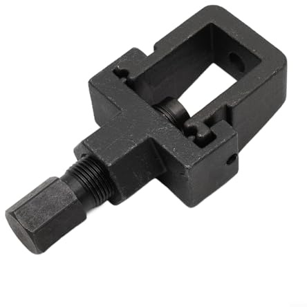 Advokingtap 1 herramienta remachadora de cadena de motocicleta de acero al carbono para extracción de cadena, reparación y mantenimiento, color negro, 11 x 57 x 35 cm, diseño compacto