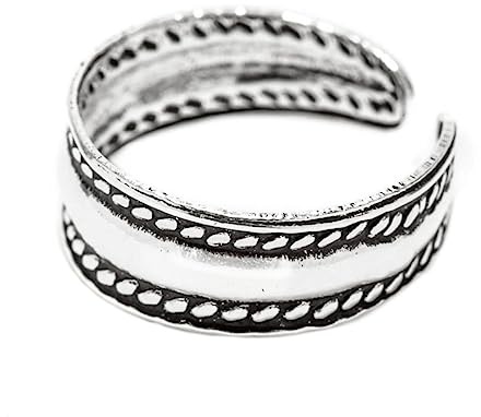 Windalf Damen Zehen Ring Bella 5 mm Bohemia Midi verstellbar offen 925 Sterling Silber
