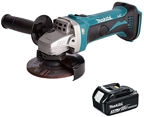 Makita DGA452Z 18V 115mm Cordless Angle Grinder with 1 x 3.0Ah BL1830 Battery
