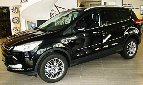 Spangenberg Seitenschutzleisten schwarz passend für Ford Kuga II SUV Kombi 2. Generation ab Baujahr 01.2013- F23 (3700023)