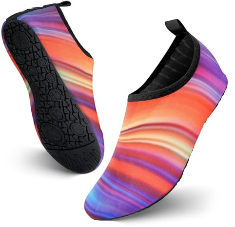 JOTO Wasserschuhe für Damen Herren Kinder, Unisex Badeschuhe Strandschuhe Quick-Dry Schnelltrockend Aquaschuhe Schwimmschuhe Surfschuhe Barfuß Schuhe