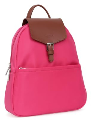 Hexagona - Sac à dos - Compatible téléphone portable - Pour Femme - Collection Pop - Fuchsia