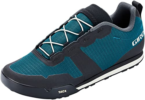 Giro Tracker Fastlace Women's Mountain Bike Shoe, Harbor Blue/Sandstone (2022), US 8.5 / EU 40