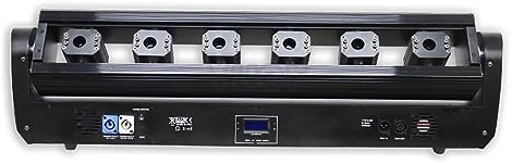 Lumières stroboscopiques Dj, Disco Night Maker, 500mw * 6 tête rvb faisceau balayage éclairage à effet de scène for DJ Disco fête Bar Club spectacle mariage DMX son luminaire Facile à installer, avec